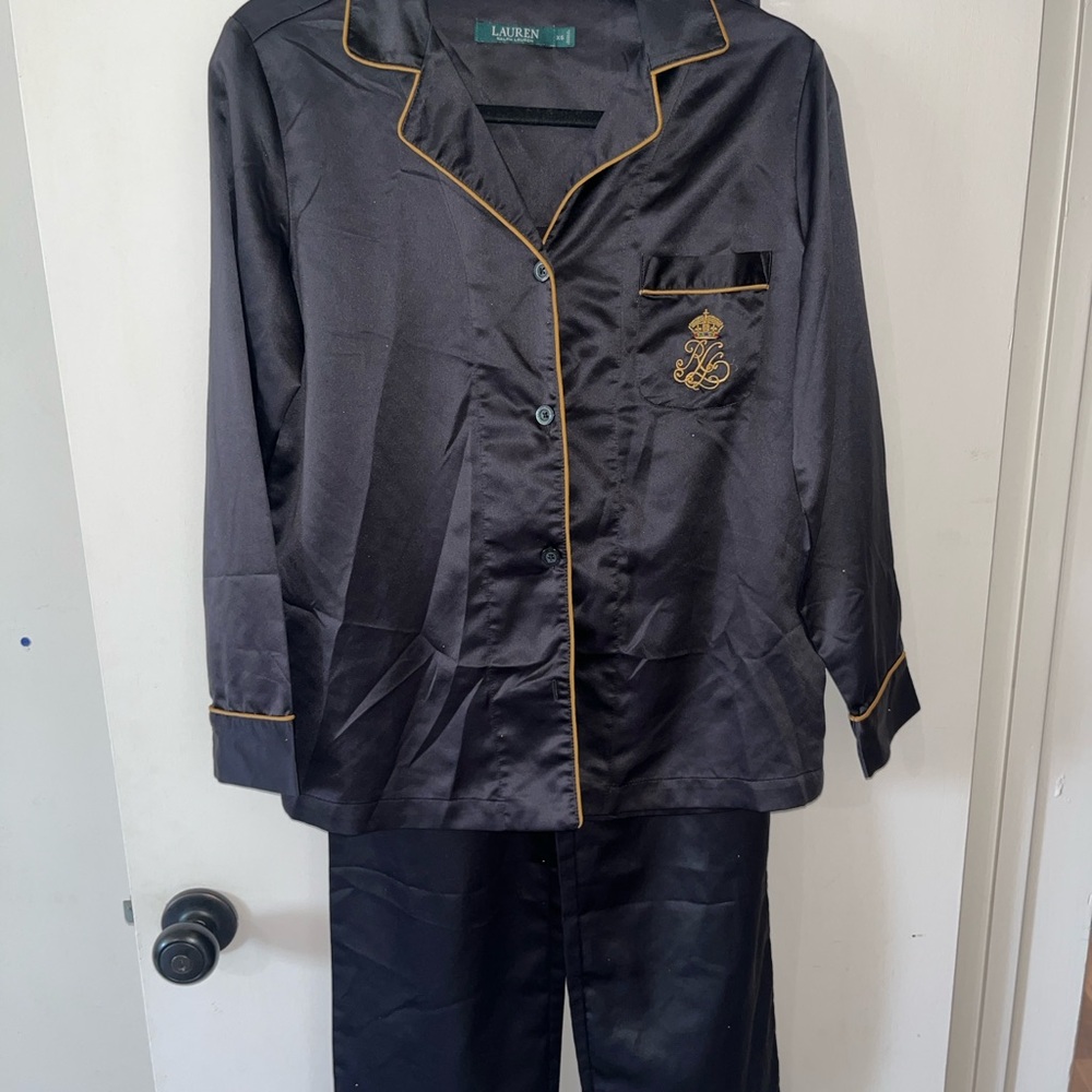 Ralph Lauren Black and Gold Pajama Set - Picture 2 of 6